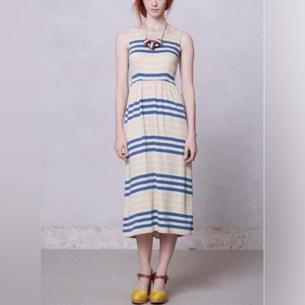 Anthropologie Dusen Dusen Spring Stripe Dress